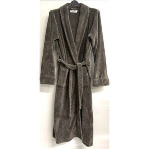 Restoration Hardware Luxury Plush Long Robe Mens Sz Large Lounge Cozy Gray